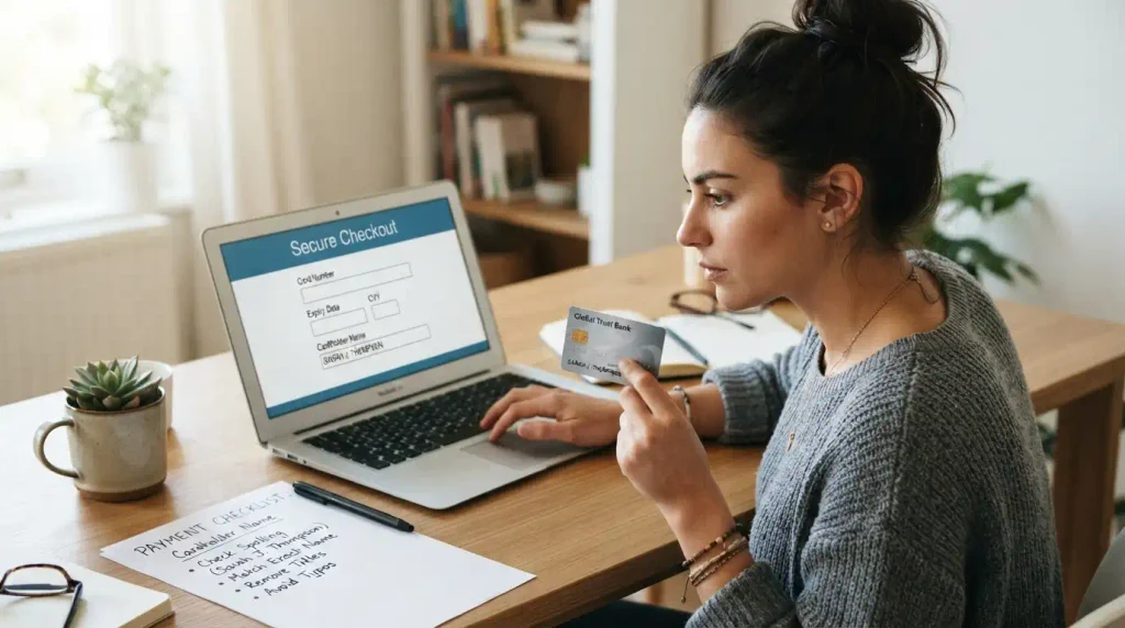 Common Mistakes When Entering a Cardholder Name